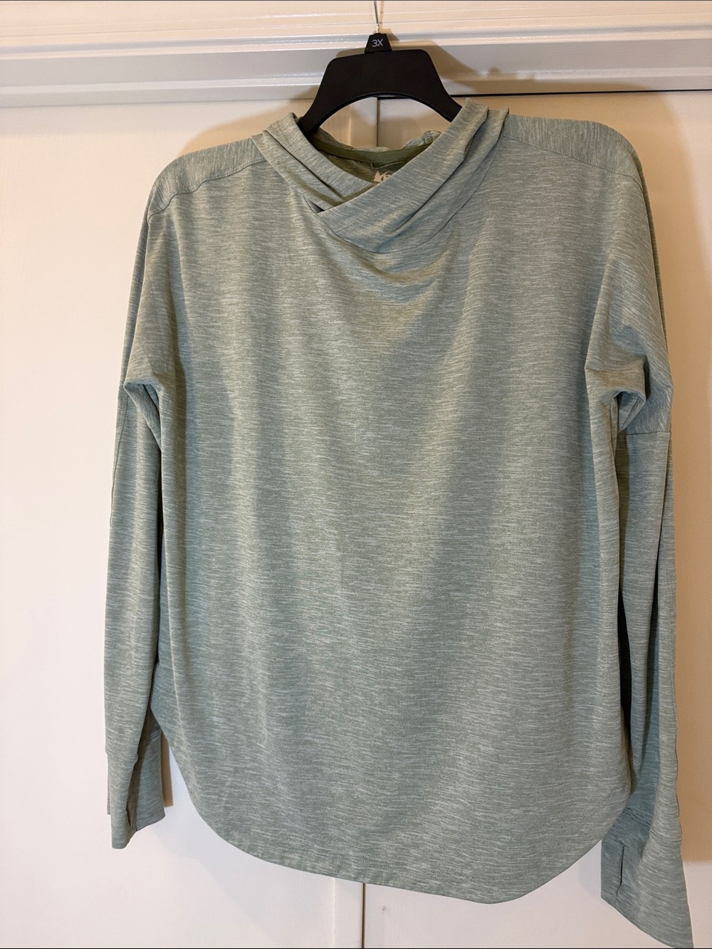 REI Heathered Sage Green Lightweight flash shade Hoodie